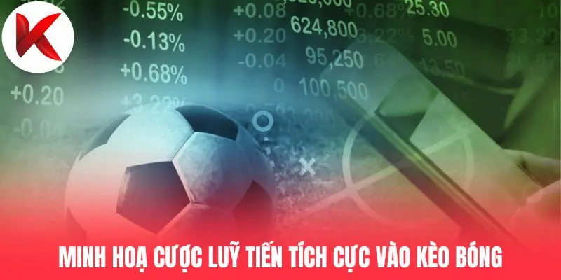 Minh hoạ cược luỹ tiến tích cực vào kèo bóng
